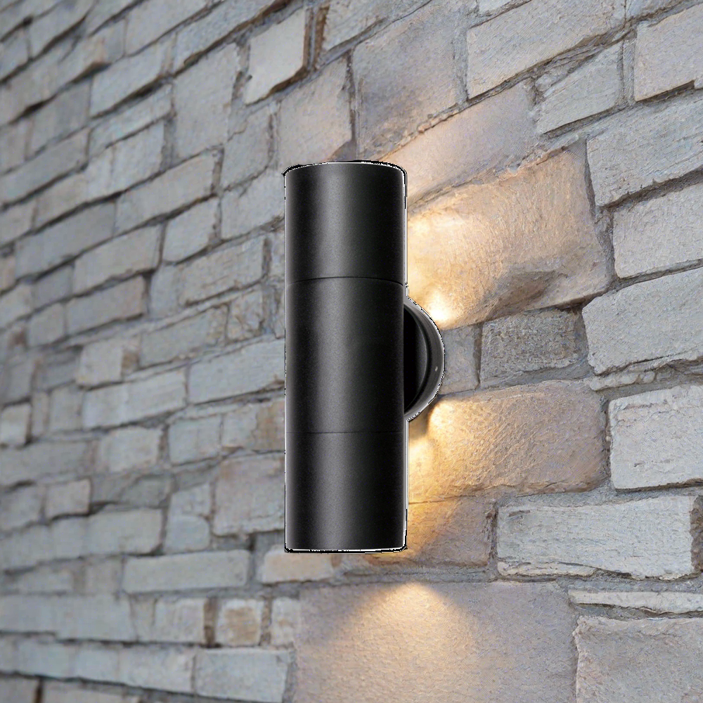 Bondi Exterior Wall Light Up/Down Led Black