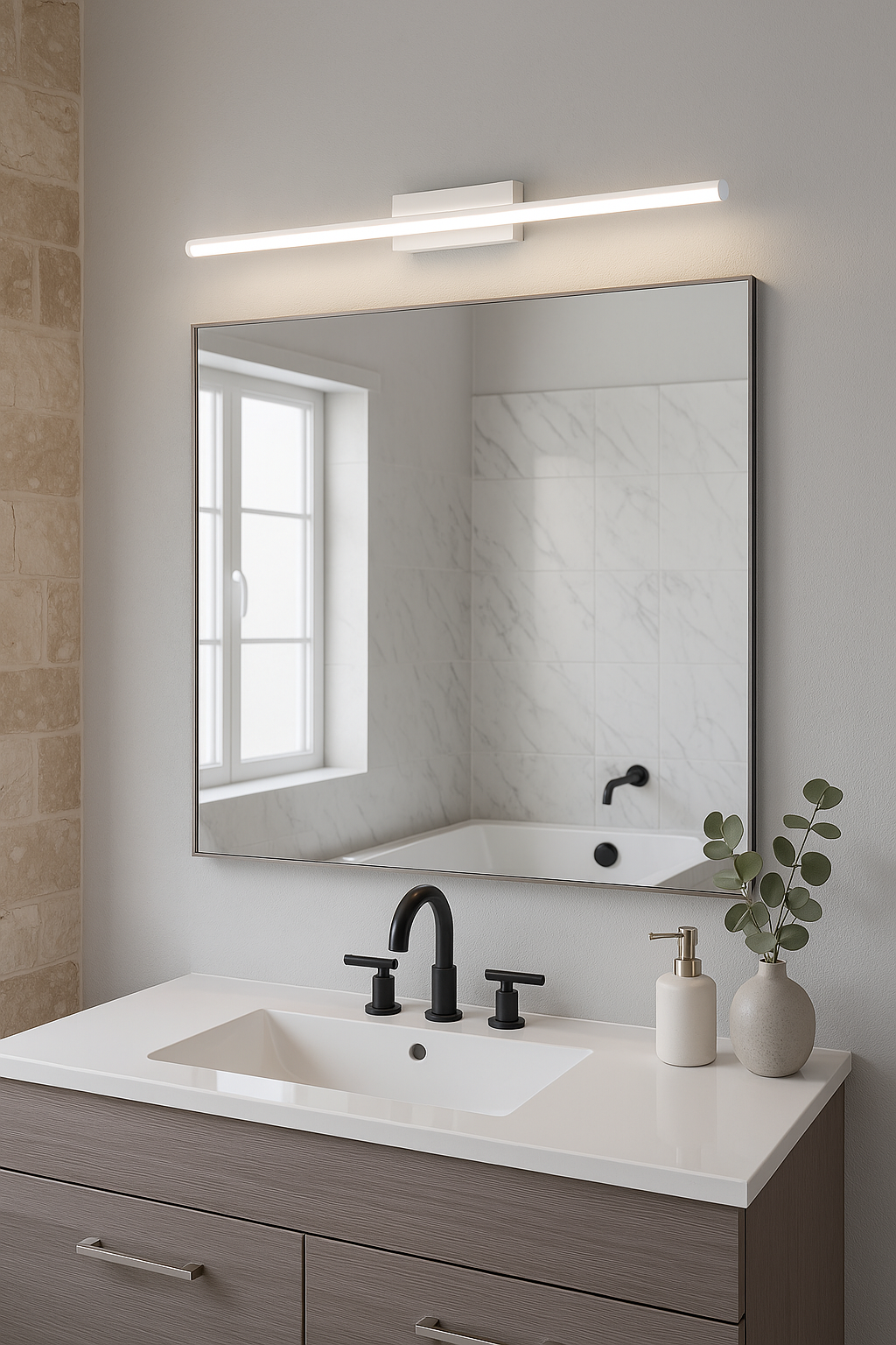 Kari vanity led light 90cm white