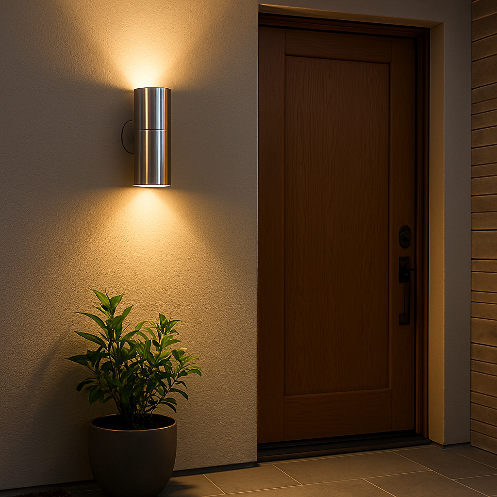 Bondi Exterior Wall Light Up/Down Led Silver