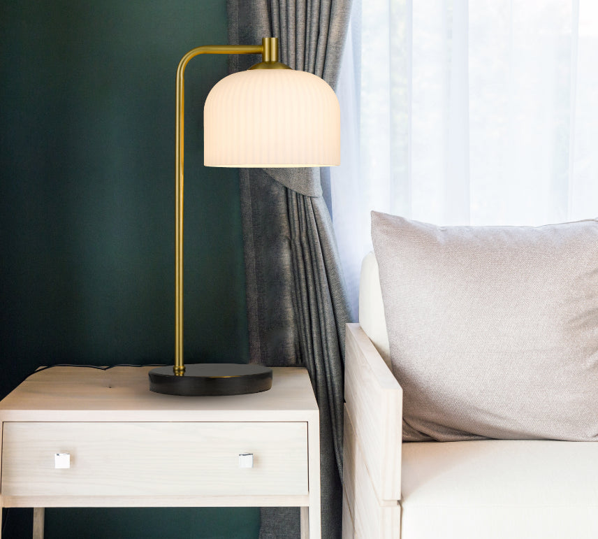 Hoff Table Lamp - Black/Antique Gold