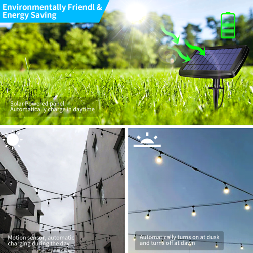 Solar Festive light kit with 15 globes.