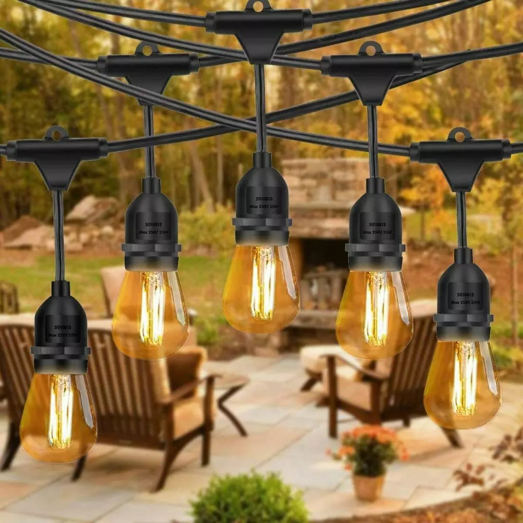 240V 10M FESTOON WITH 20 x 1W BULBS 2700K IP44