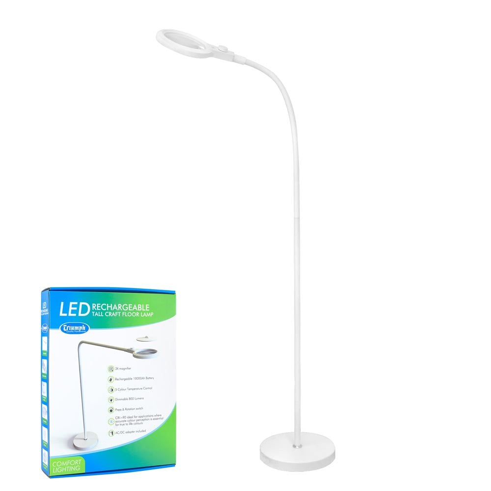 LED Tall Magnifier Rechargeable OD127BW
