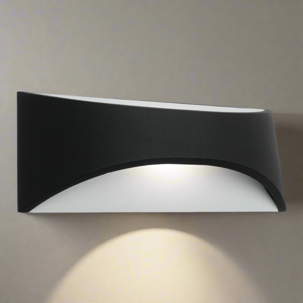 Wells 8w LED Exterior Wall Light (MX9506BLK)