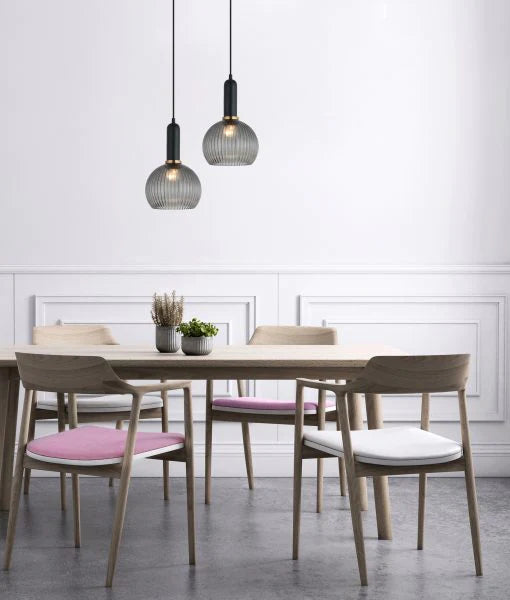 Vintaj Series Ribbed Glass Pendants