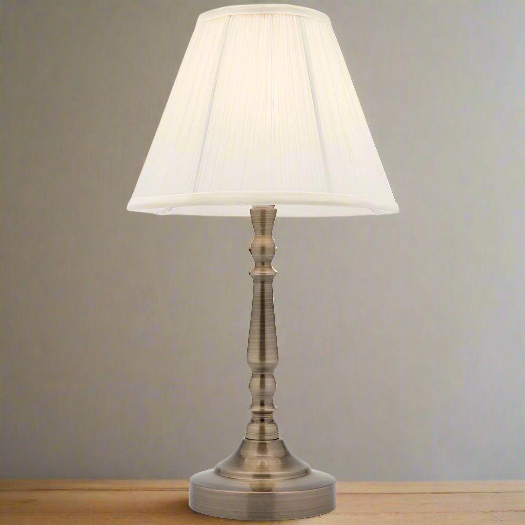 Molly Touch Table Lamp Satin Nickle