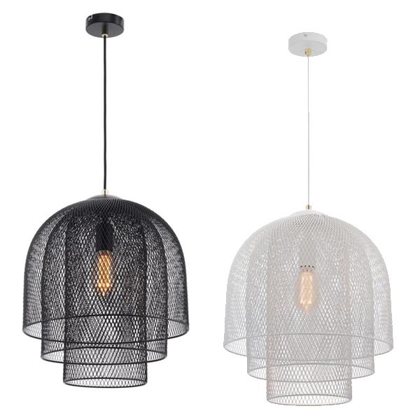 Picton Pendant Light 1Lt in Black or White