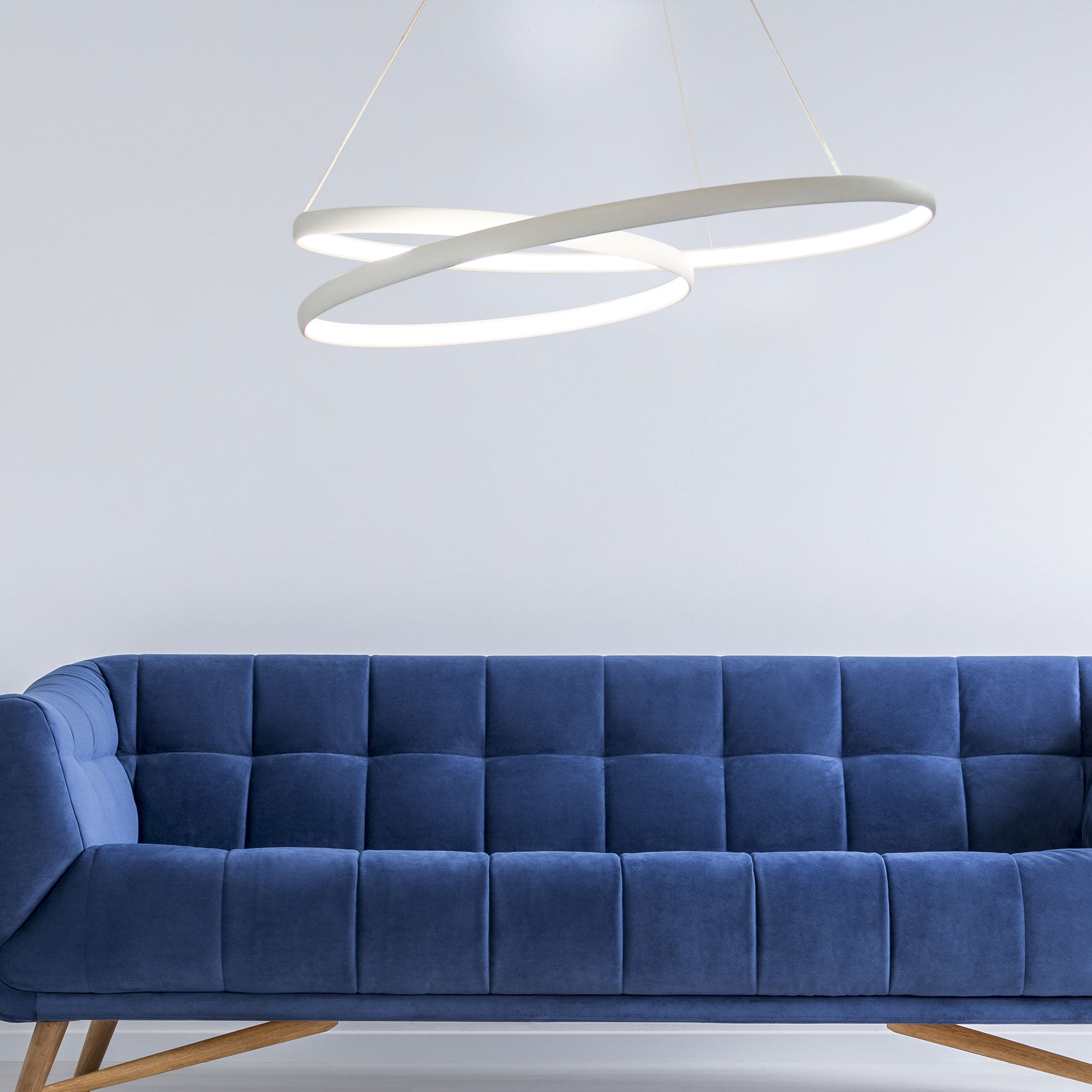 Infinity LED Spiral Pendant