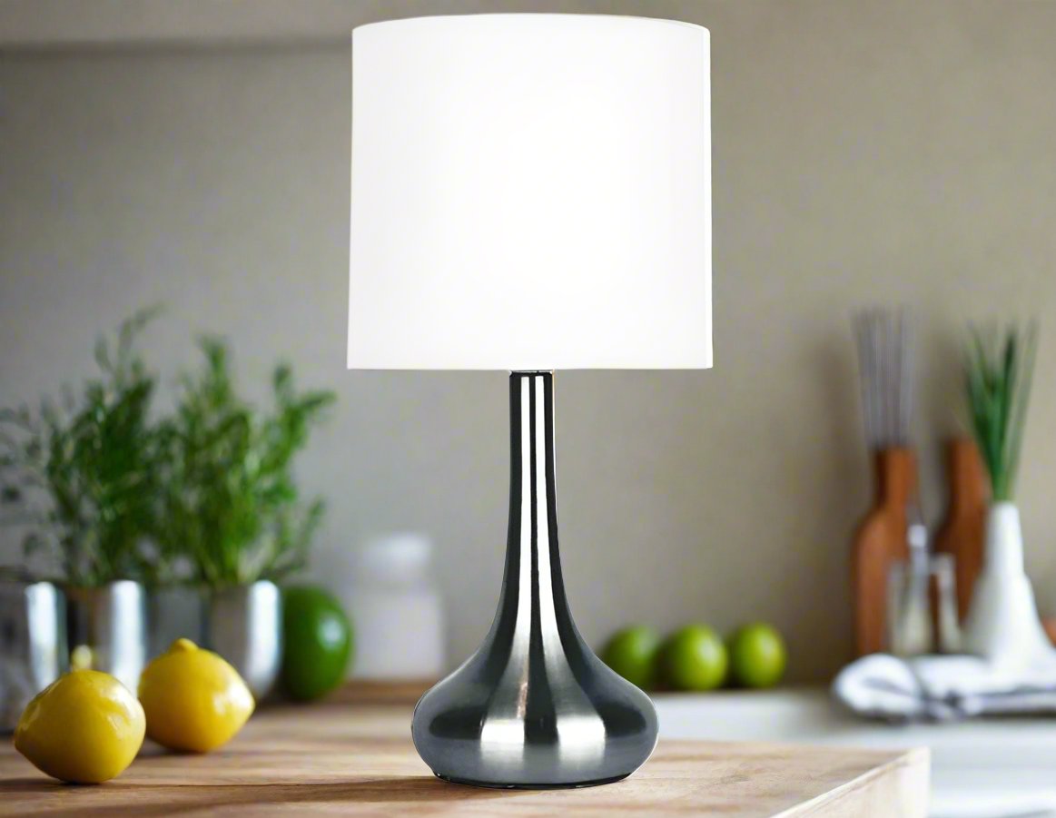 Lola Touch Lamp Brushed Chrome