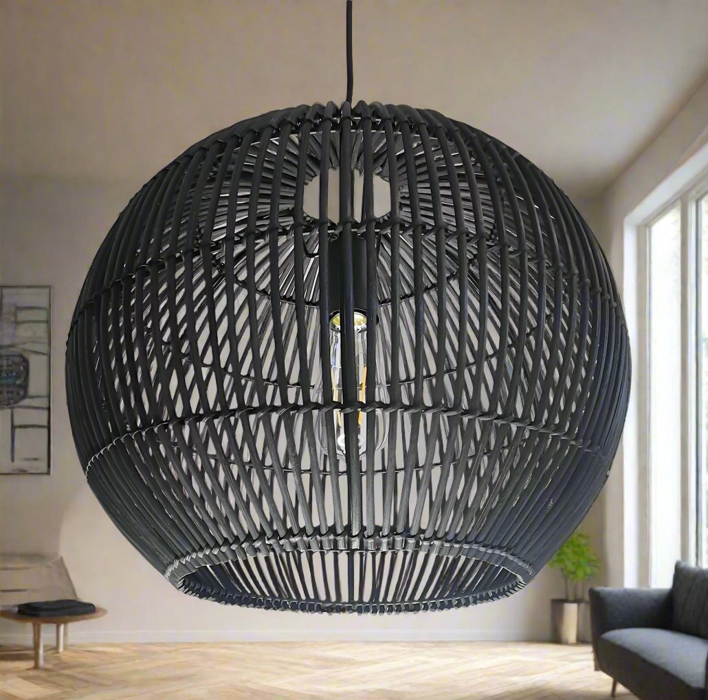 Rattan pendant Round