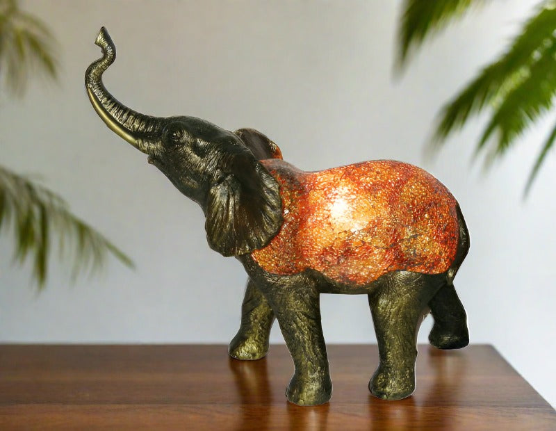 Lucky Elephant Art Deco Table Lamp