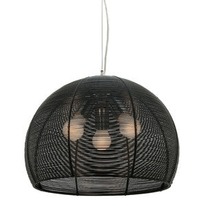 Arden 3 Light Pendant, Black, or Silver