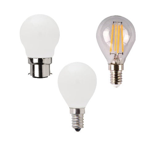 LED Fancy Round Globes Dimmable
