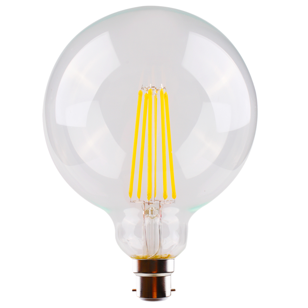 CLEAR SPHERICAL LED LG125 - 8W