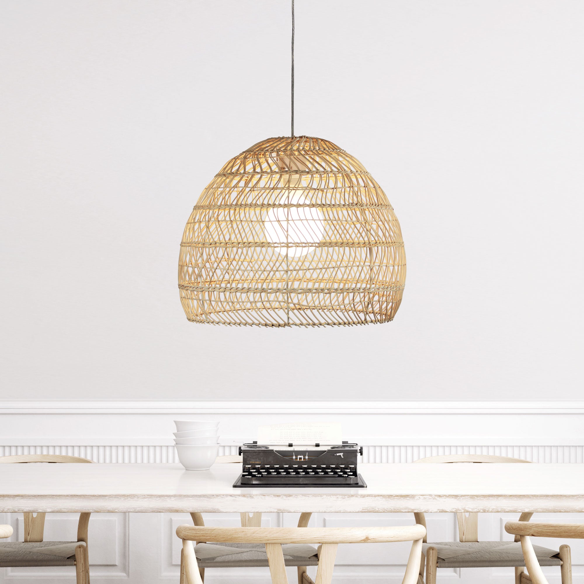 Mette 47 Natural Rattan Shade