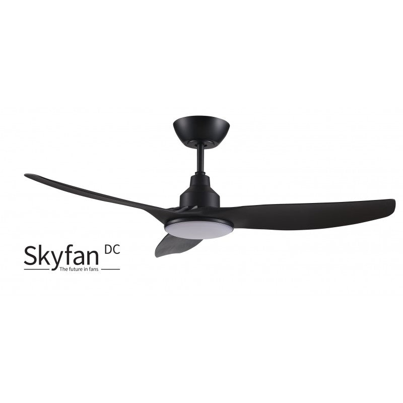 Skyfan 1200 DC 3 Blade with LED light - Black or White