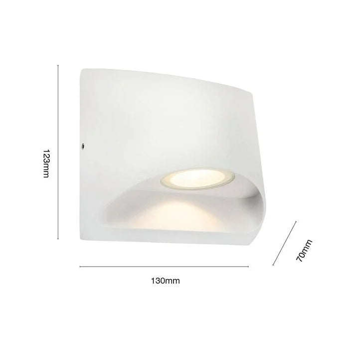 Binley Exterior Wall Light white