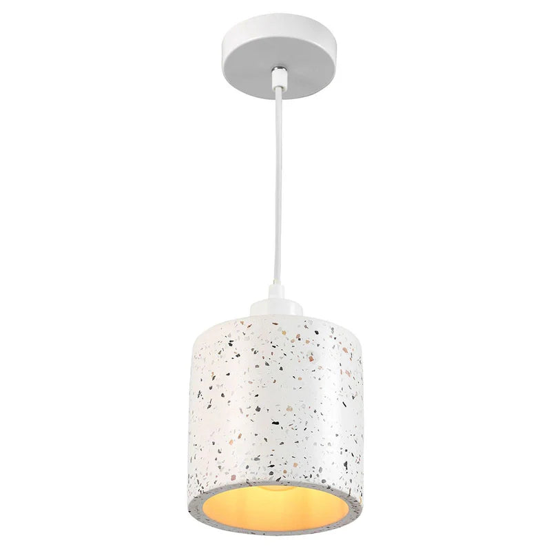 Bianca White Terrazzo Stone Pendant Light