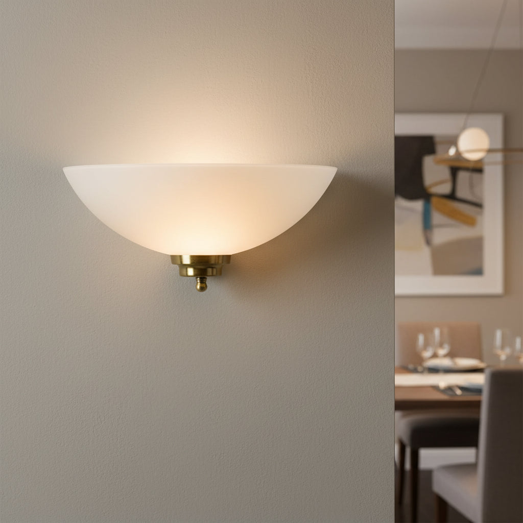 Gatsby Brushed Brass Wall Sconce  (Brilliant Lighting)