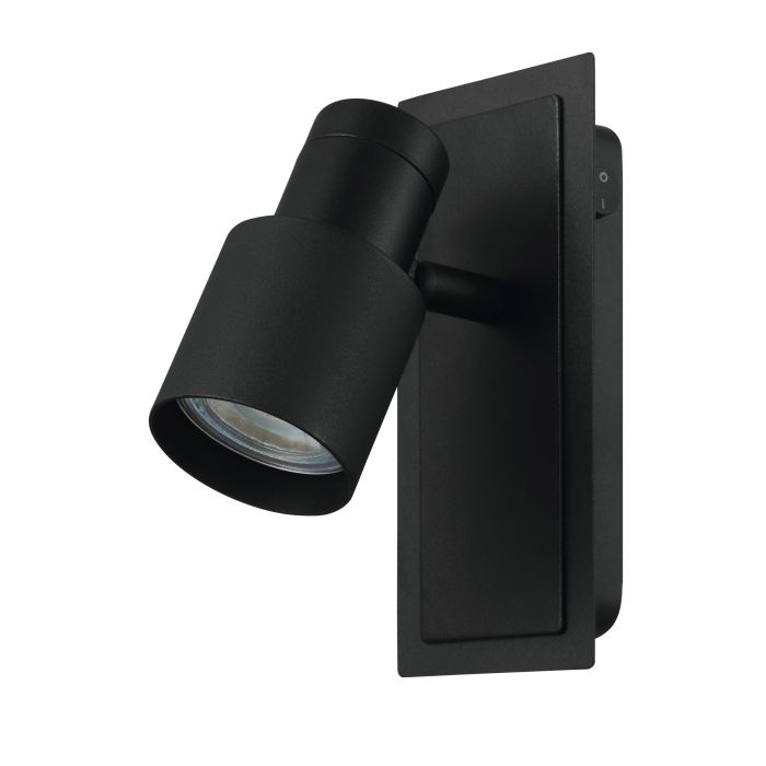 Davida LED Spotlights  with switch. Black