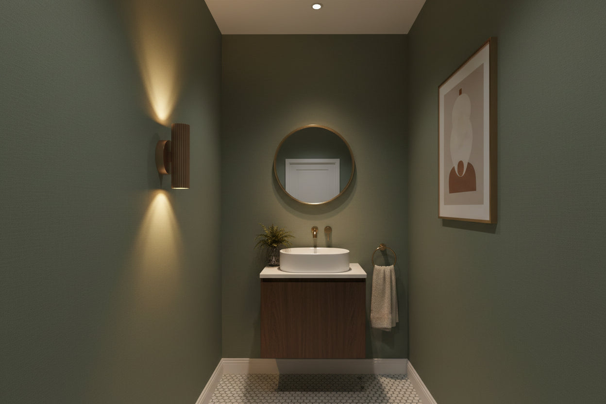 Portillo wall light, bronze