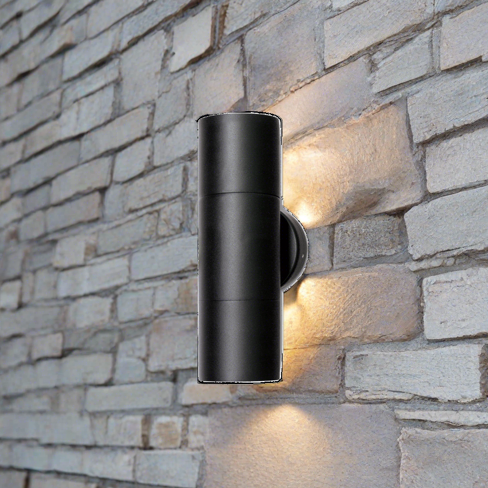 Bondi Exterior Wall Light Up/Down Led  Black