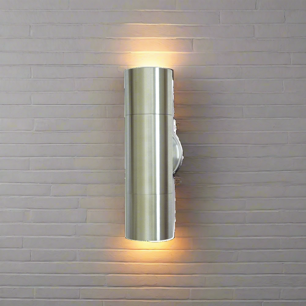 Bondi Exterior Wall Light Up/Down Led  Silver