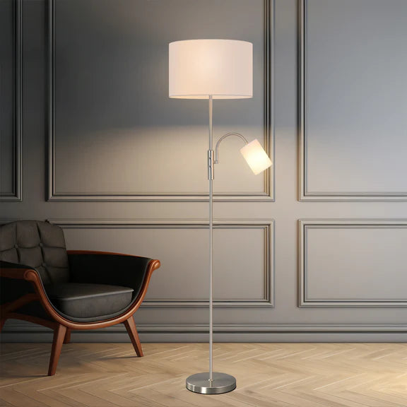 Cylinya Mother/Child Floor Lamp - White