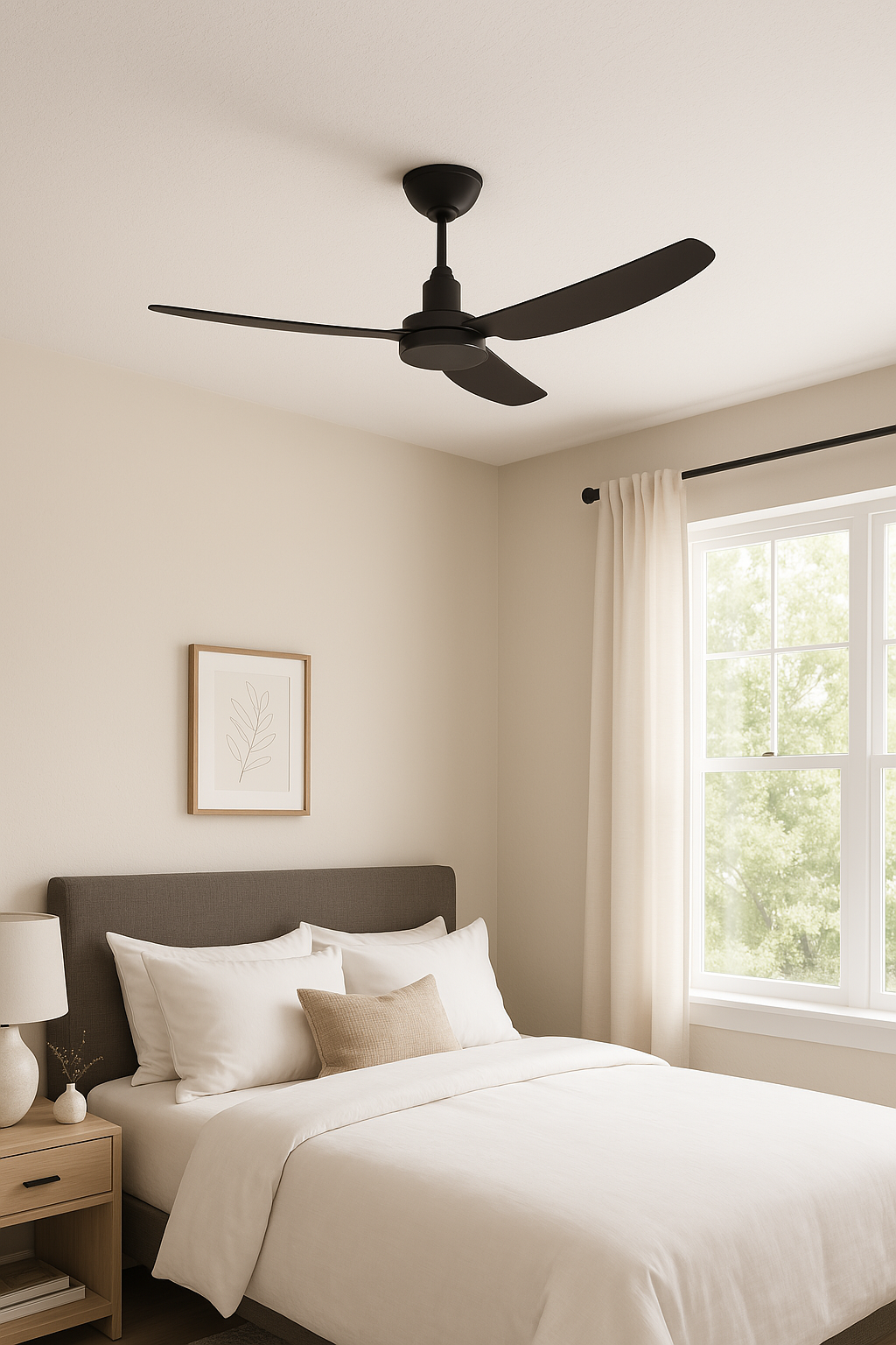 GLACIER  DC CEILING FAN Black