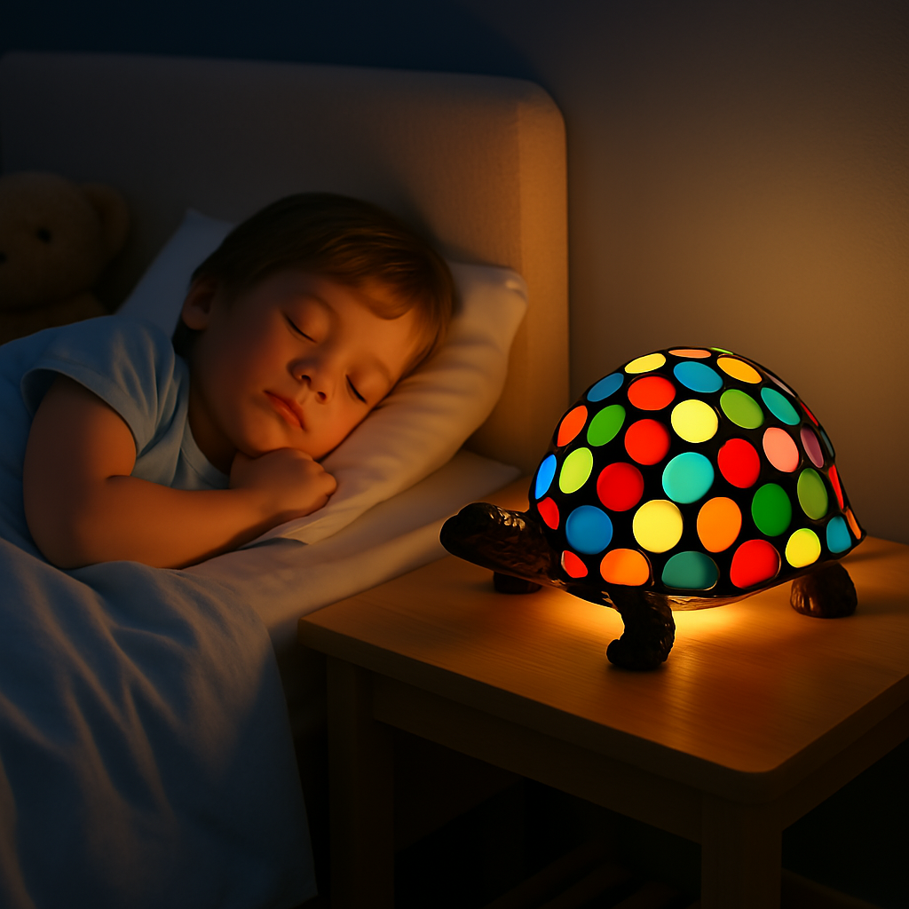 Multi Colour Tortoise Lamp