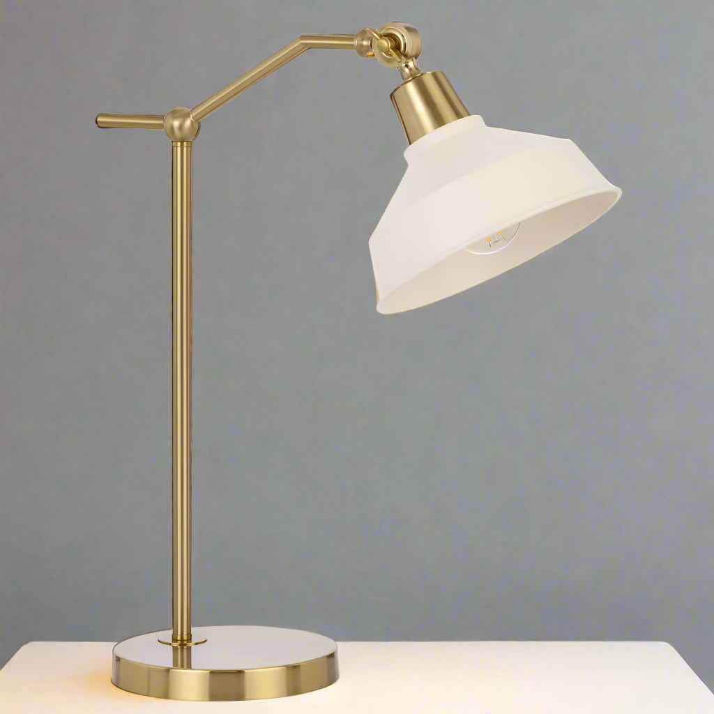 Kylan Antique Gold Desk Lamp