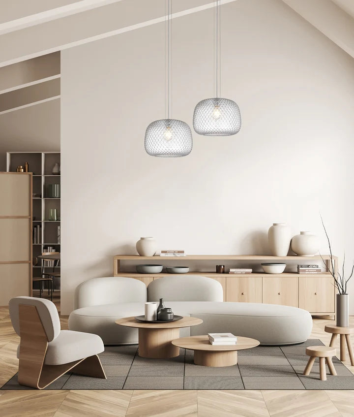 LABU1 Interior Dome Glass with Segments Pendant Lights