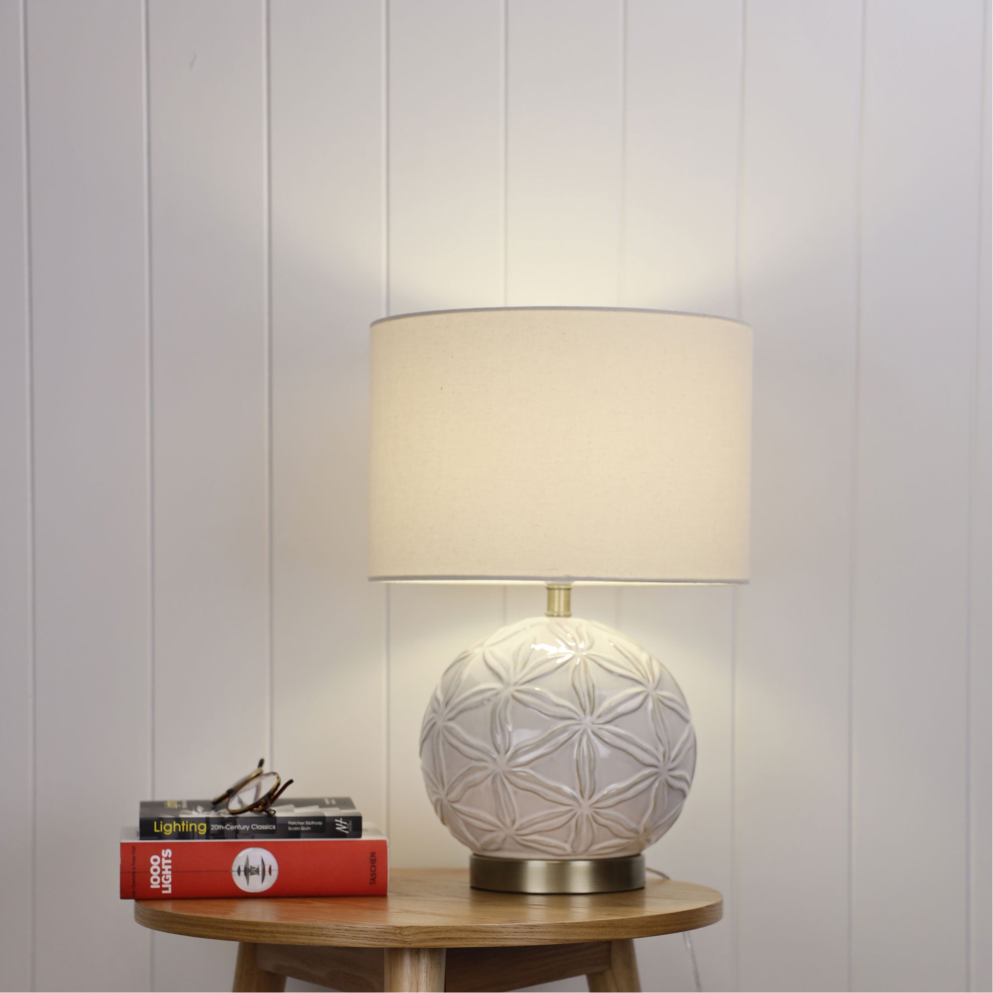 Ariel Table Lamp in White