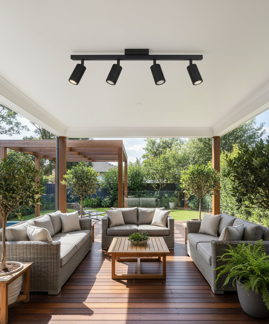 Adjustable Exterior Lights 4 Heads - Black (CLA)