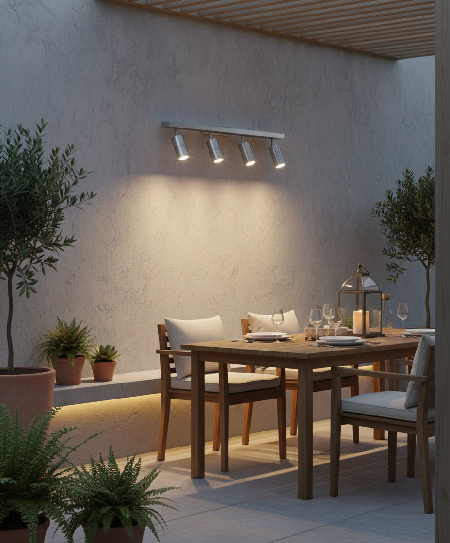 Adjustable Exterior Lights 4 Heads - Titanium (CLA)