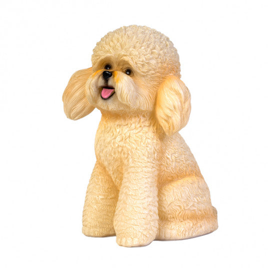 Poodle table lamp white