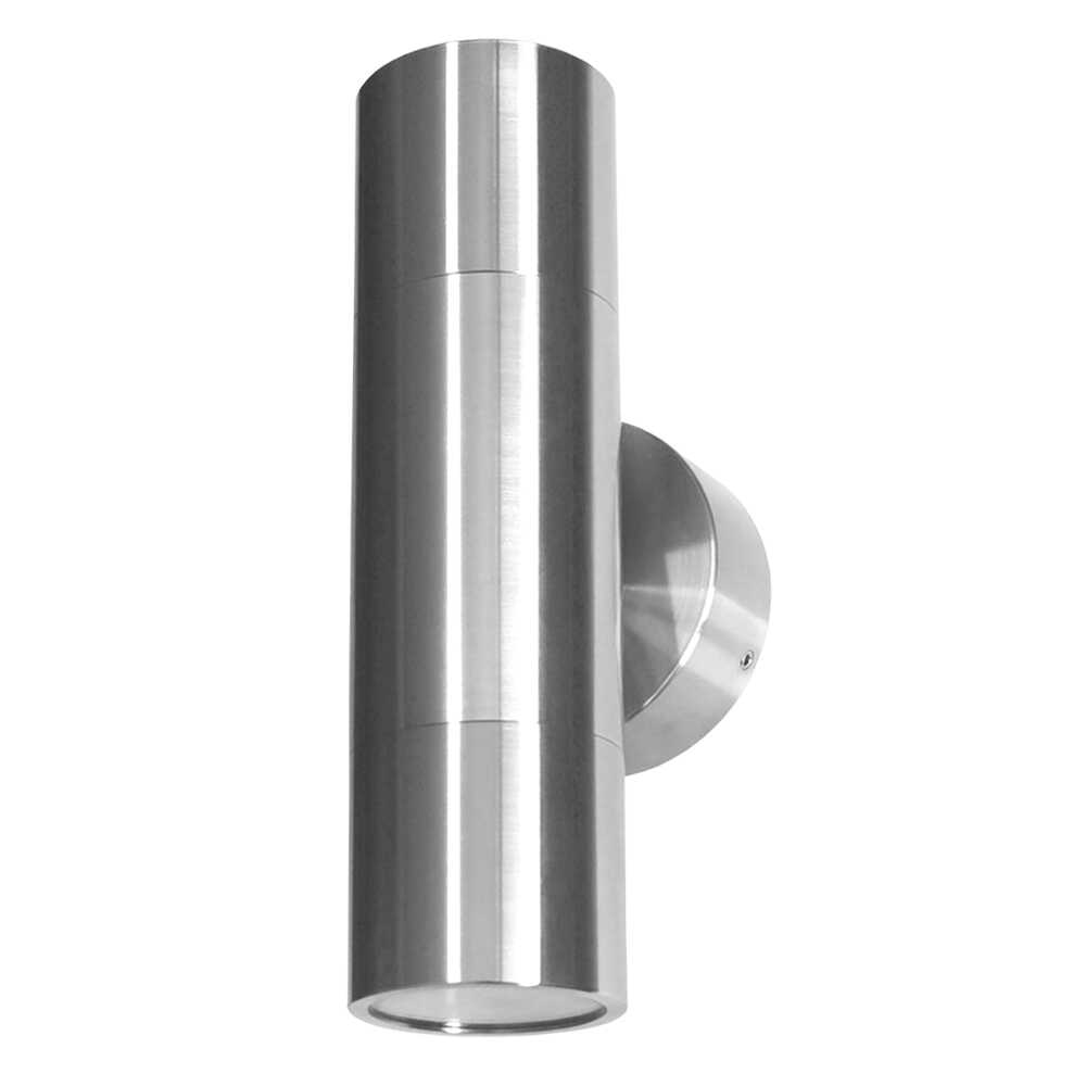 Bondi up/down wall light in stainless steel exterior
