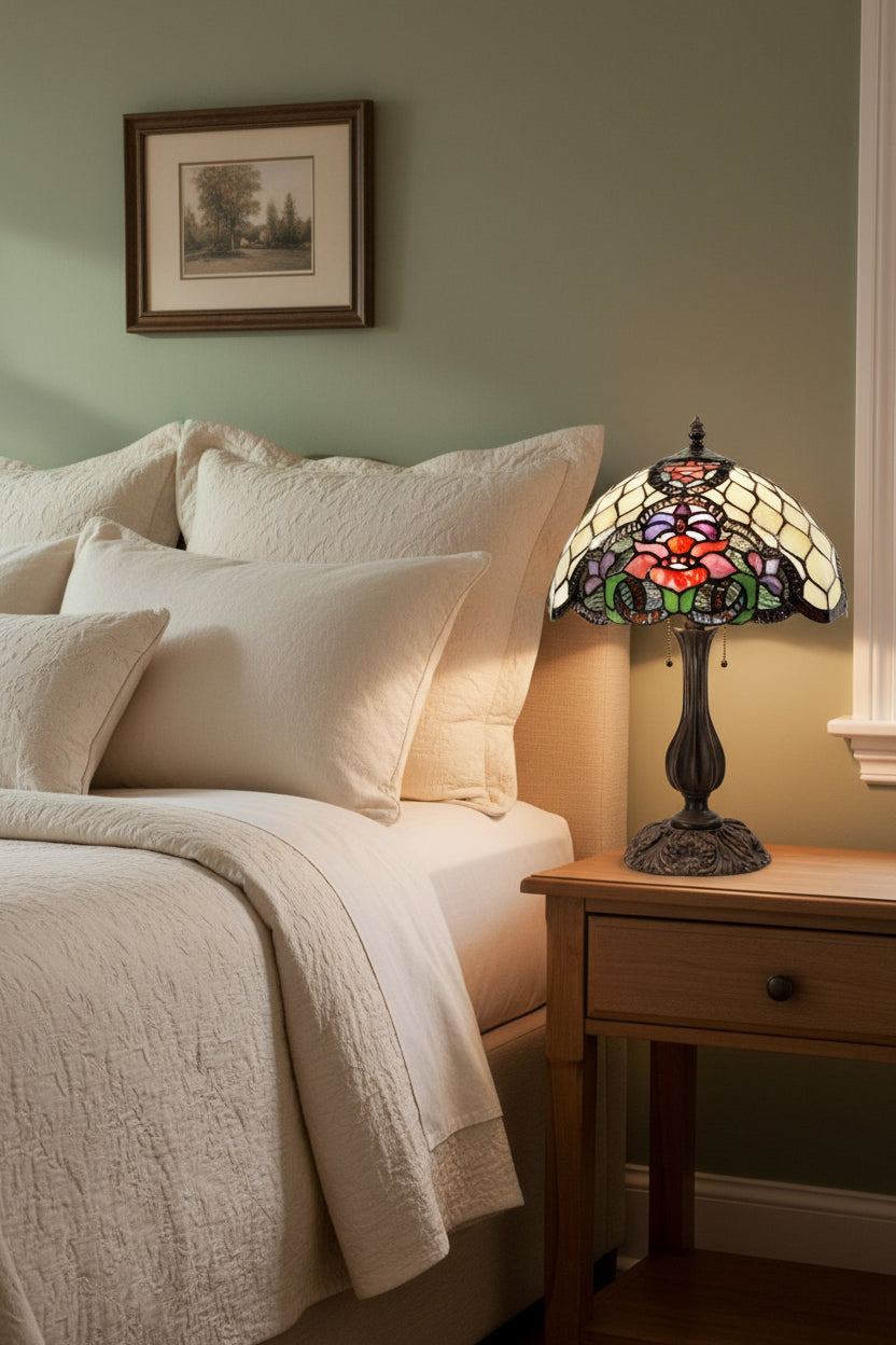 Alecia Leadlight Table Lamp (GGTL-12053)