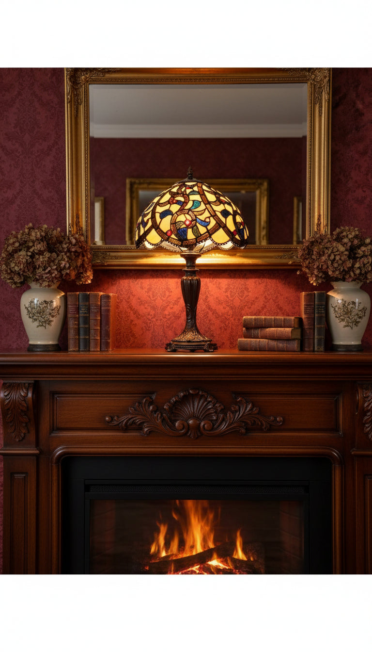 Maiko Leadlight Table Lamp (GGTL-122827)