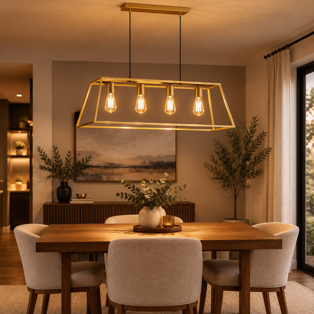 Wainscott Pendant - Satin Brass