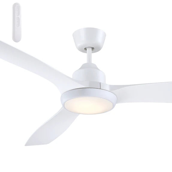 Raptor Ceiling Fan - White with LED